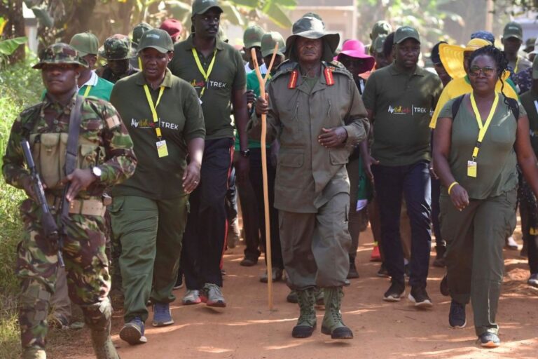 President Museveni on a Trek