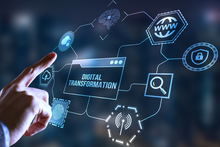 Illustration of digital transformation