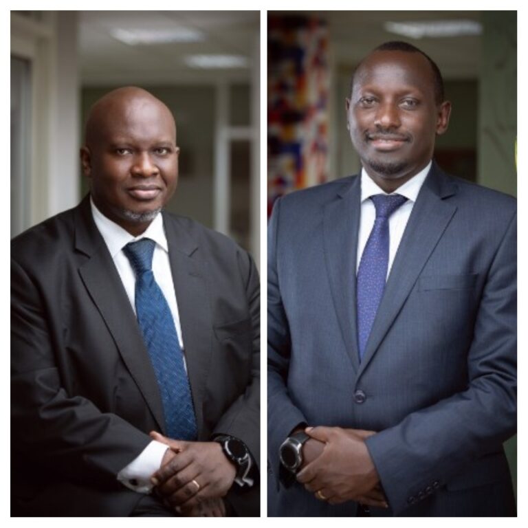 Edgar Tabaro and Justus Karuhanga respectively senior partners at KTA Advocates