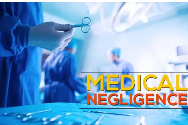 poster with words "medical negligence"