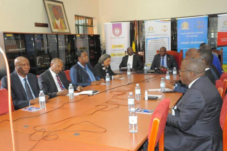 East African Court of Justice Justices Addressing the Media