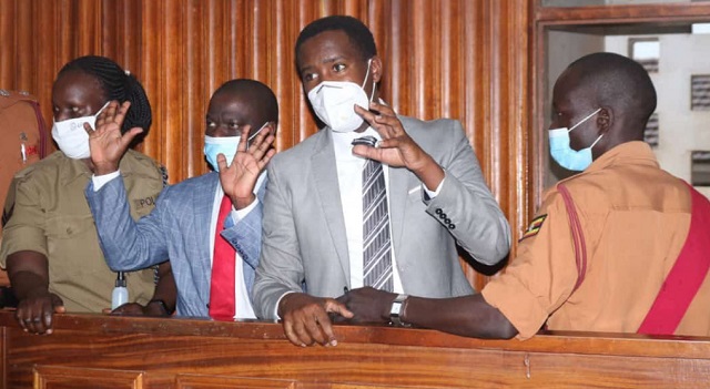 Jailed Mps Muhammad Ssegirinya and Allan Ssewanyana