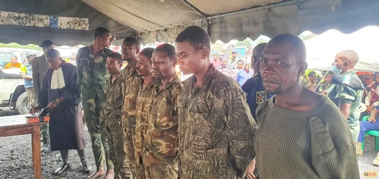 The DRC Commandos listening to the verdict