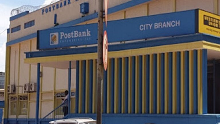 A branch of Post Bank in Kampala