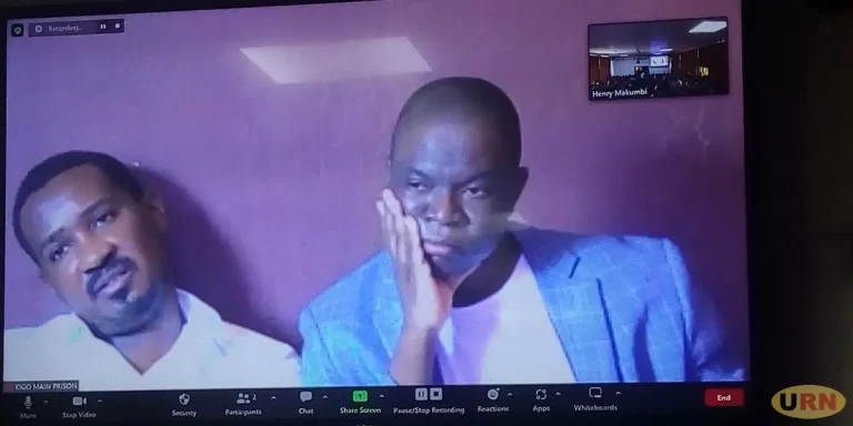 The two MPs Muhammad Ssegirinya and Allan Ssewanyana appearing in Masaka Court via zoom, they were granted a 20 Million cash bail by Masaka High Court