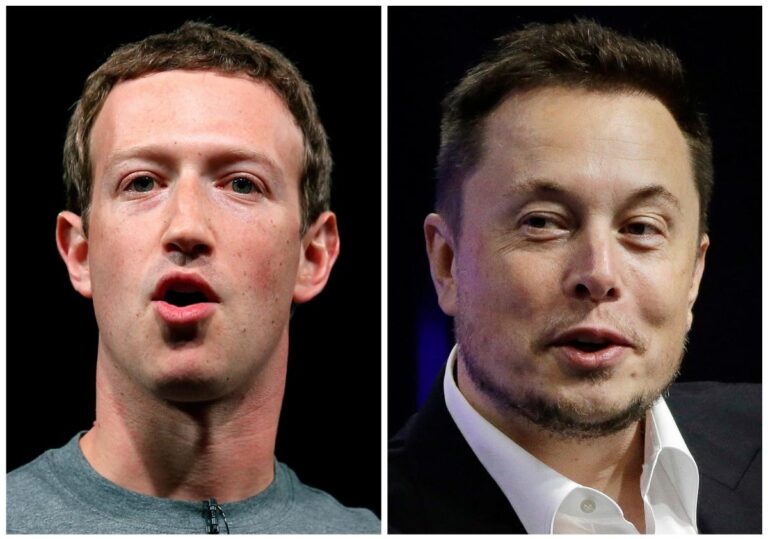 Meta CEO Mark Zuckerberg and Twitter CEO Elon Musk