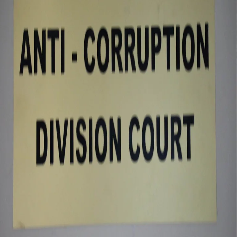 Anti-Corruption Division Court poster